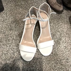 Kelly & Katie White Wedges - Worn Once